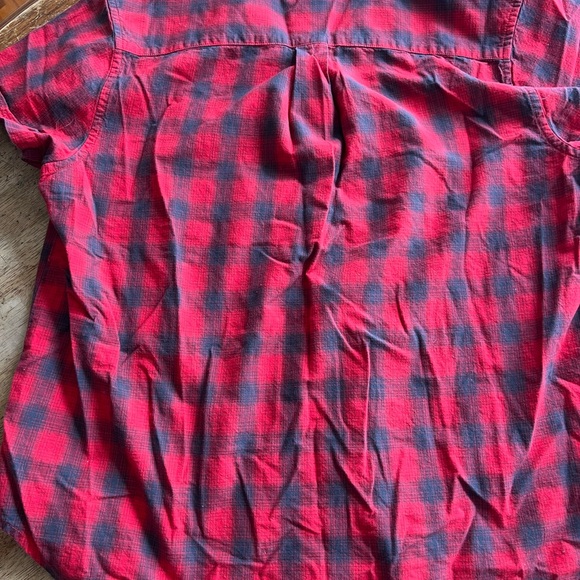 Toad & Co Shut Eye Pajama Shirt & Shorts Set Red and Black Plaid - Picture 8 of 14